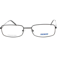 Denim Unisex Eyeglasses - Matte Black Stainless Steel Full Rim Frame | DENIM 149 0003 ,