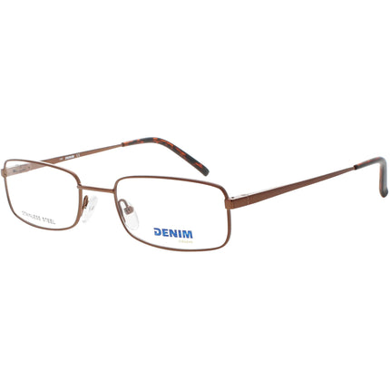 Denim Unisex Eyeglasses - Havana Green Stainless Steel 53mm Frame | DENIM 149 01D1 ,