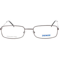 Denim Unisex Eyeglasses - Gunmetal Full Rim Rectangular 55mm Frame | DENIM 149 0JPT ,