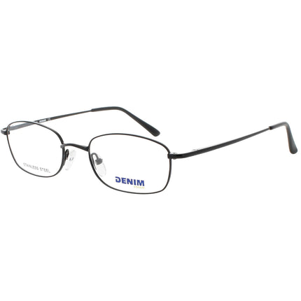 Denim Unisex Eyeglasses - Matte Black Stainless Steel Full Rim Frame | DENIM 161 0003 ,