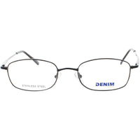 Denim Unisex Eyeglasses - Matte Black Stainless Steel Full Rim Frame | DENIM 161 0003 ,