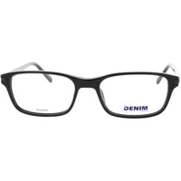 Denim Unisex Eyeglasses - Black Acetate Full Rim Rectangular 52mm | DENIM 165 0807 ,