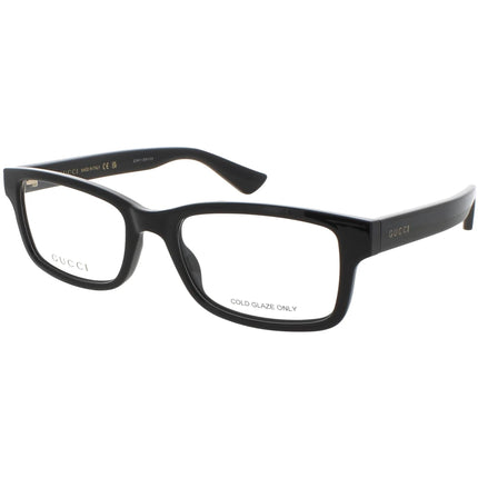 Gucci Men's Eyeglasses - Transparent Grey Plastic Full Rim Rectangular | GG1717O 003 ,