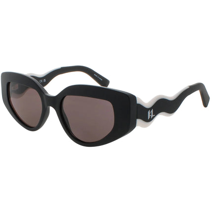 Karl Lagerfeld Women's Sunglasses - Matte Black Full Rim Cat Eye Frame | KL6144S 002 ,