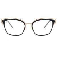 Koali Morel Women's Eyeglasses - Black/Brown Acetate Cat Eye Frame | CANNA 20083K NM10 ,