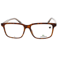 Lacoste Unisex Eyeglasses - Havana Brown Acetate Full Rim Square Frame | L2946 219 ,
