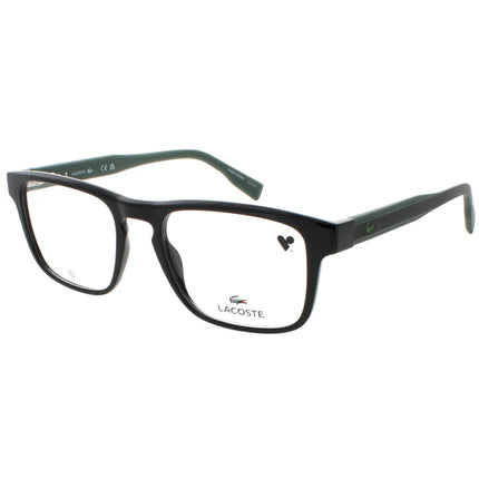 Lacoste Men's Eyeglasses - Black Acetate Full Rim Square Frame Demo Lens | L2972 001 ,