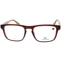 Lacoste Men's Eyeglasses - Transparent Burgundy Acetate Full Rim Frame | L2972 601 ,