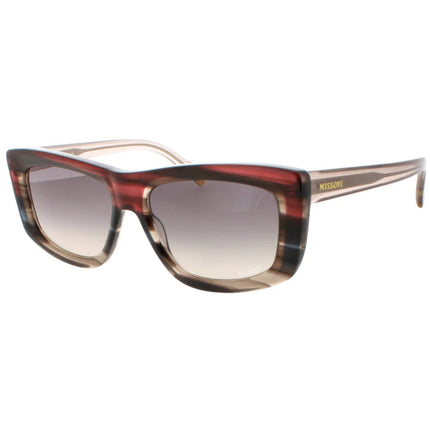 Missoni Women's Sunglasses - Brown Horn Red Acetate Cat Eye Frame | MIS 0111/S 03XH/GA ,