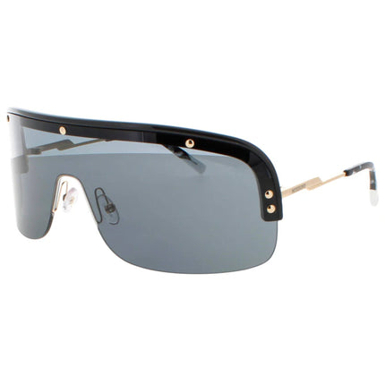 Missoni Women's Sunglasses - Black Plastic Half Rim Shield Frame | MIS 0185/S 0807/IR ,