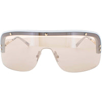 Missoni Women's Sunglasses - White Plastic Half Rim Shield Frame | MIS 0185/S 0VK6/T4 ,