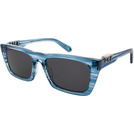 Off-White Unisex Sunglasses - Striped Blue Square Frame | ALBANY OERI13EF24PLA0014407 ,