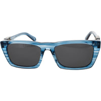 Off-White Unisex Sunglasses - Striped Blue Square Frame | ALBANY OERI13EF24PLA0014407 ,