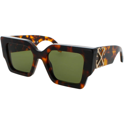 Off-White Unisex Sunglasses - Havana Full Rim Frame | CATALINA OERI128C99PLA0016055 ,