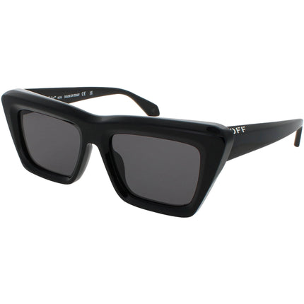 Off-White Unisex Sunglasses - Black Full Rim Cat Eye | HAMPTON OERI13LF24PLA0011007 ,