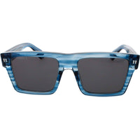 Off-White Unisex Sunglasses - Striped Blue Square Frame | LAWTON OERI109C99PLA0014407 ,