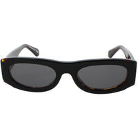 Off-White Unisex Sunglasses - Black Full Rim Oval Frame | ORLANDO OERI13OF24PLA0011007 ,