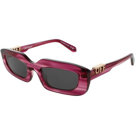 Off-White Unisex Sunglasses - Stripped Purple Frame | RENTON OERI13CF24PLA0013707 ,