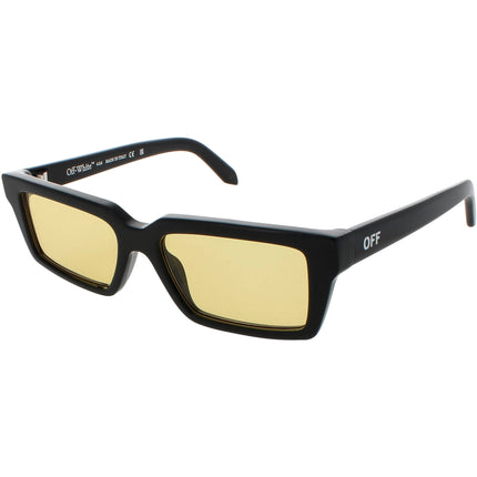 Off-White Unisex Sunglasses - Black Rectangular Frame | WARREN OERI13AF24PLA0011018 ,
