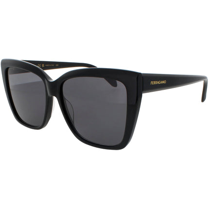 Salvatore Ferragamo Women's Sunglasses - Black Full Rim Butterfly Frame | SF1102S 001 ,