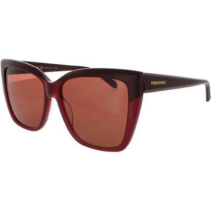 Salvatore Ferragamo Women's Sunglasses - Wine Full Rim Butterfly Frame | SF1102S 606 ,