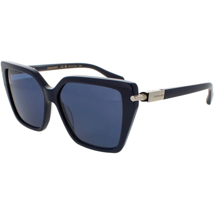 Salvatore Ferragamo Women's Sunglasses - Blue Navy Full Rim Butterfly | SF1106S 414 ,
