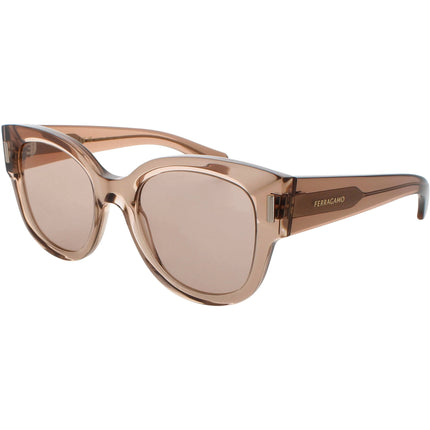 Salvatore Ferragamo Women's Sunglasses - Transparent Nude Full Rim Frame | SF2007S 260 ,