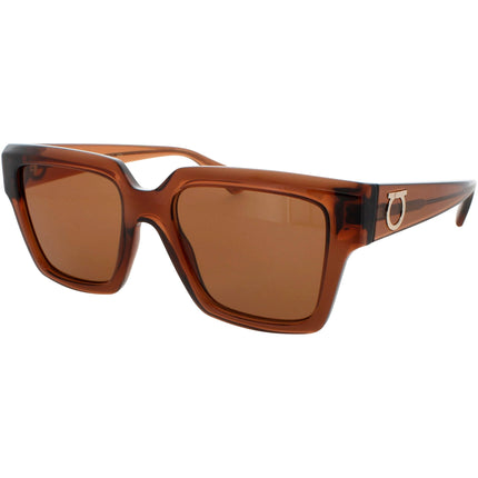 Salvatore Ferragamo Women's Sunglasses - Transparent Brown Plastic Frame | SF2014S 232 ,