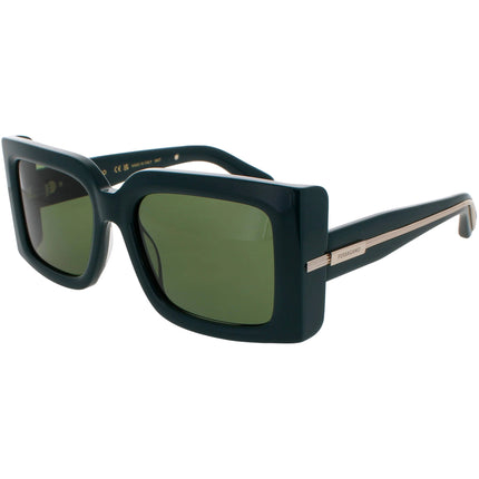 Salvatore Ferragamo Women's Sunglasses - Dark Green Acetate Square Frame | SF2032S 302 ,