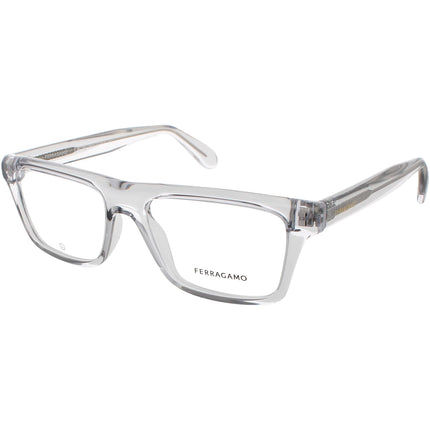 Salvatore Ferragamo Men's Eyeglasses - Light Crystal Grey Full Rim Frame | SF2988 050 ,