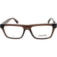Salvatore Ferragamo Men's Eyeglasses - Transparent Brown Full Rim Frame | SF2988 232 ,