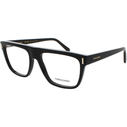 Salvatore Ferragamo Men's Eyeglasses - Black Acetate Full Rim Square | SF2997 001 ,