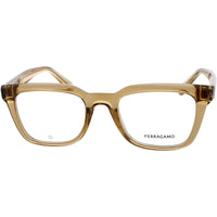 Salvatore Ferragamo Men's Eyeglasses - Transparent Light Brown Full Rim | SF2990 213 ,