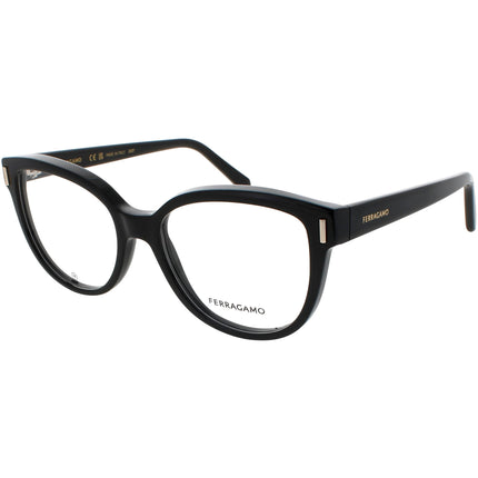 Salvatore Ferragamo Women's Eyeglasses - Black Full Rim Cat Eye Frame | SF2994 001 ,
