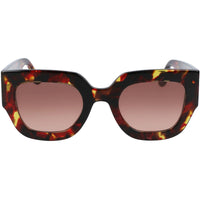 Victoria Beckham Women's Sunglasses - Havana Red Full Rim Square Frame | VB606S 609 ,