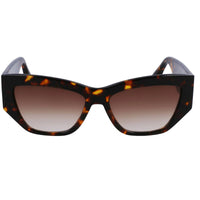 Victoria Beckham Women's Sunglasses - Dark Havana Full Rim Cat Eye Frame | VB645S 234 ,
