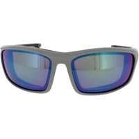 Wiley X Unisex Sunglasses - Matte Cool Grey Wraparound Frame | GRID CAPTIVATE CCGRD07 ,