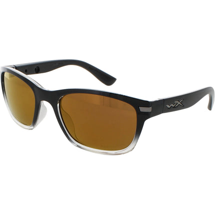 Wiley X Unisex Sunglasses - Gloss Black Crystal Fade Frame | HELIX CAPTIVATE AC6HLX04 ,