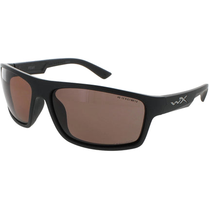 Wiley X Men's Sunglasses - Matte Black Plastic Full Rim Frame | PEAK CAPTIVATE ACPEA02 ,