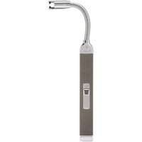 Zippo Lighter - Pebble Grey Finish Metal Windproof Arc Rechargeable Candle | 121650 ,