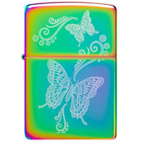 Zippo Windproof Lighter - Laser Fancy Fill Butterfly with Filigree Design | 46125 ,