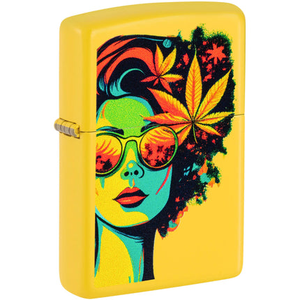 Zippo Windproof Lighter - Blazing Beauty Color Image Design Sunflower Base | 46231 ,