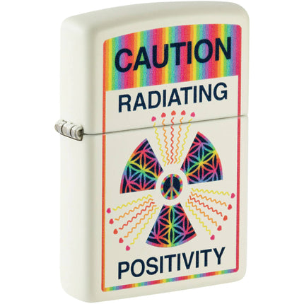Zippo Windproof Lighter - Glowing Positivity Design Glow-in-the-Dark Finish | 46243 ,