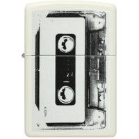 Zippo Windproof Lighter - Cassette Tape Design in Glow-in-the-Dark Finish | 46429 ,
