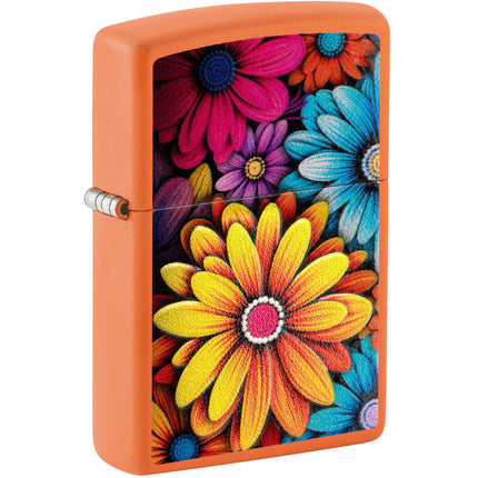 Zippo Windproof Lighter - Bouquet of Flowers Design classic Orange Matte | 46434 ,