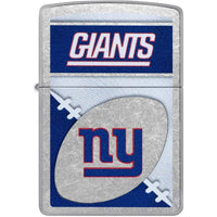Zippo Windproof Lighter - NFL New York Giants Design Street Chrome Finish | 46458 ,