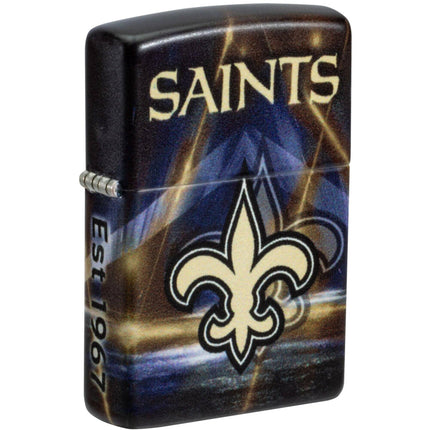 Zippo Windproof Pocket Lighter - NFL New Orleans Saints Blue 540 Color Finish| 46517 ,