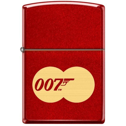 Zippo Windproof Pocket Lighter - James Bond 007 Design Metallic Red Finish | 46734 ,