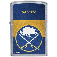 Zippo Windproof Pocket Lighter - Buffalo Sabres Design Street Chrome Finish | 48031 ,