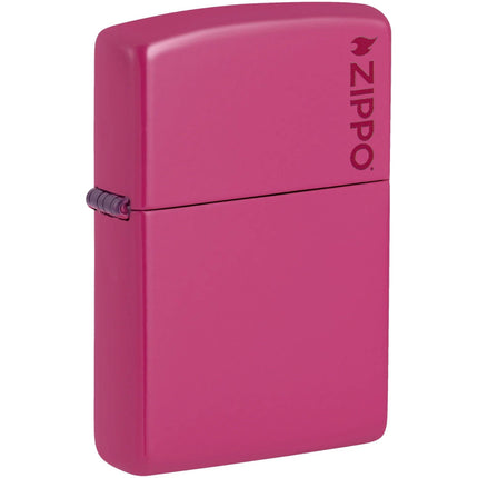 Zippo Windproof Pocket Lighter - Classic Frequency Zippo Logo Pink Finish | 49846ZL ,